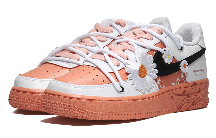 Lookbook 【カスタムシューズ】ナイキ エアフォース 1 ロー「桜 - ホワイト ピンク ブラック」 DH2920-111(Team10-樱花雪女款)