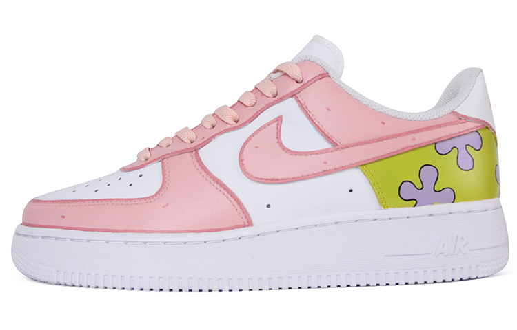 Buy [Sepatu Kustom] Nike Air Force 1 Low 'Hari Anak Spongebob' CW2288-111-(TeamJ-儿童节男款派大星粉白)