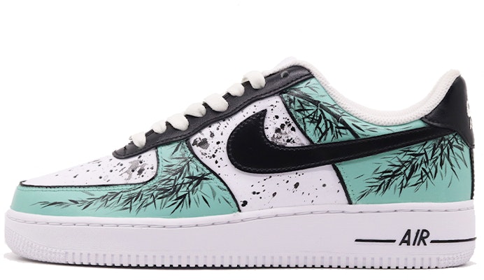 【定製球鞋】 Nike Air Force 1 Low 07 空軍一號 墨竹 中國風手繪 復古藝術 低幫 板鞋 男款 綠白黑 Buy 【定製球鞋】 Nike Air Force 1 Low 07 空軍一號 墨竹 中國風手繪 復古藝術 低幫 板鞋 男款 綠白黑
