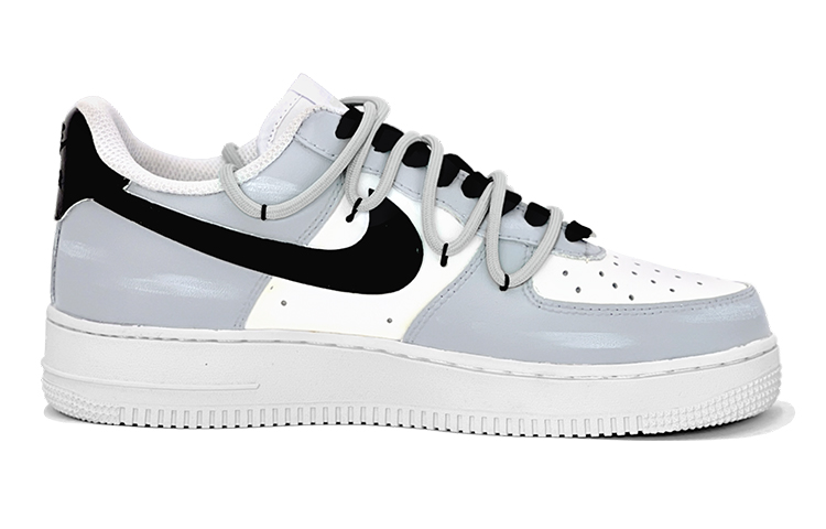 Lookbook [Kasut Custom] Nike Air Force 1 Rendah 'Kaligrafi Cina - Kelabu Putih' CW2288-111(TeamS-鸳鸯古风男S-BOX)