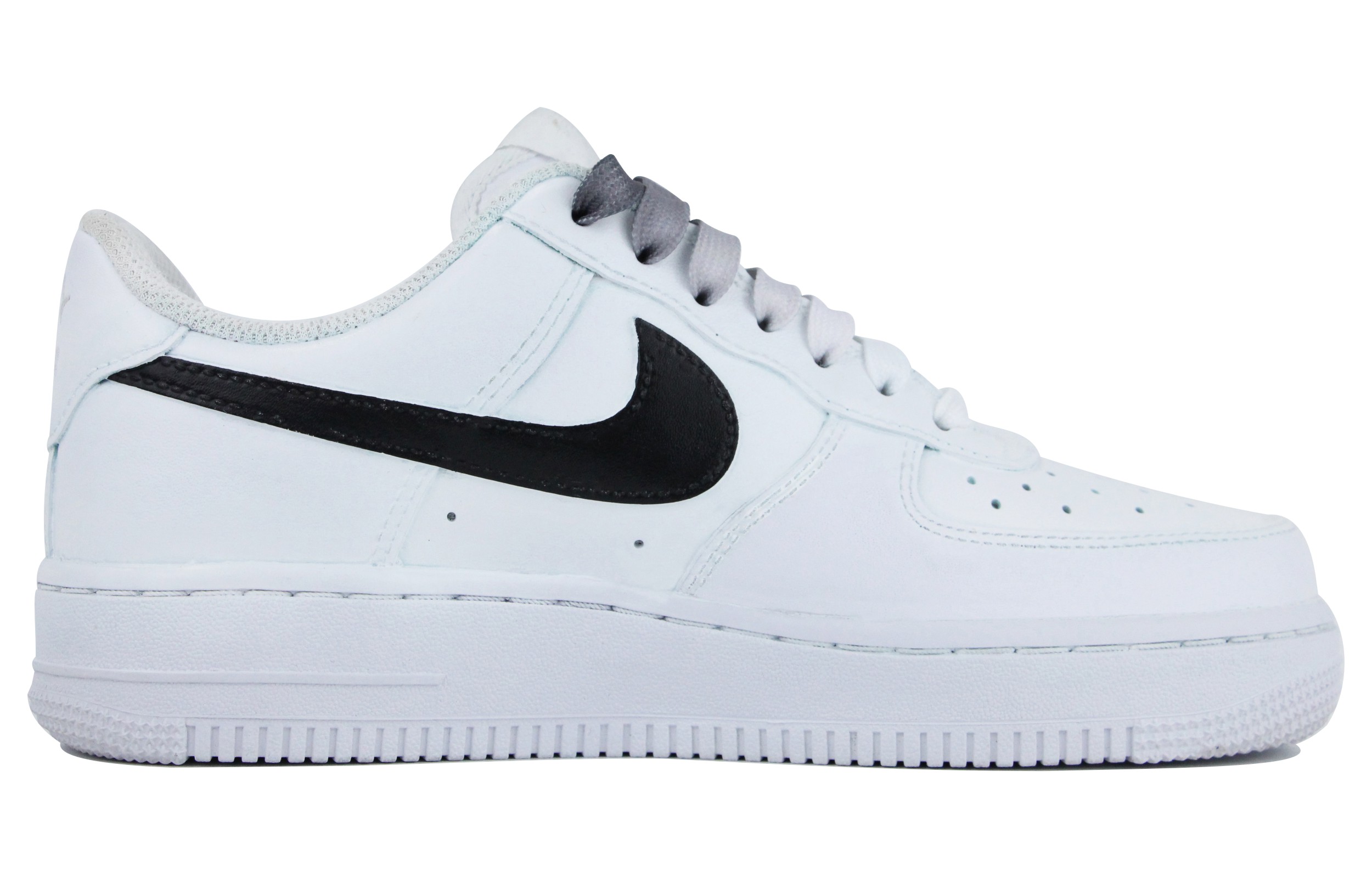 Order [Kasut Custom] Nike Air Force 1 Low 'Chinese Ink Hitam-Putih' CW2288-111(Team39-AMY66黑与白)