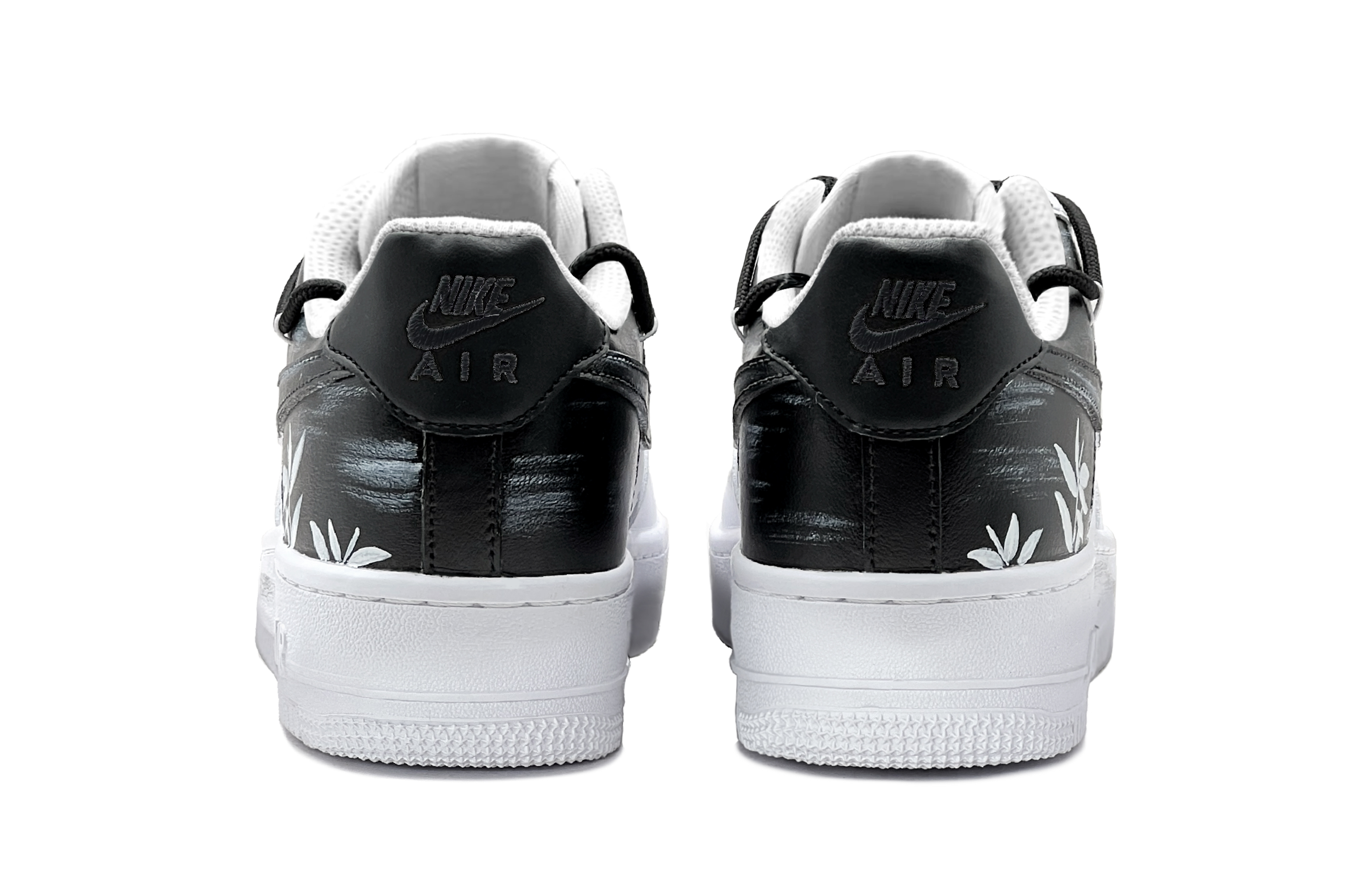 Shop [Sepatu Custom] Nike Air Force 1 Low 'Tinta Bambu Ikan China' CW2288-111(TeamS-水墨竹鱼男S-BOX)