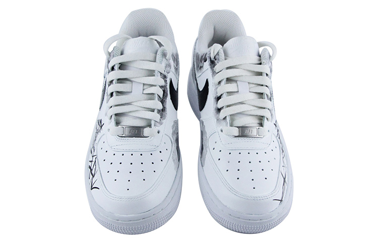 Shop [Kasut Custom] Nike Air Force 1 Low 'Seni Dakwat Bambu Cina' CW2288-111(Team39-AMY49国风竹)