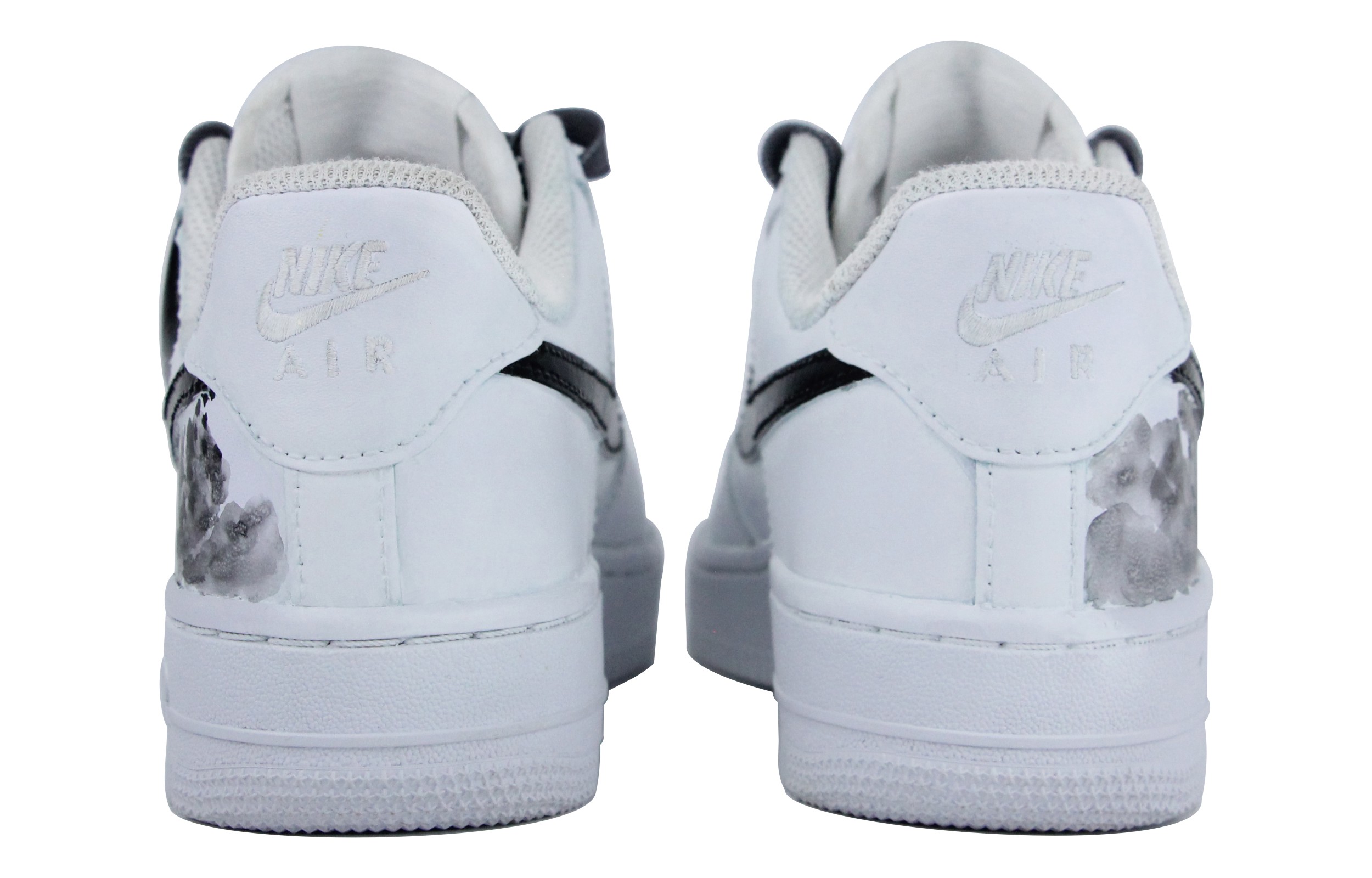 Purchase [Kasut Custom] Nike Air Force 1 Low 'Chinese Ink Hitam-Putih' CW2288-111(Team39-AMY66黑与白)