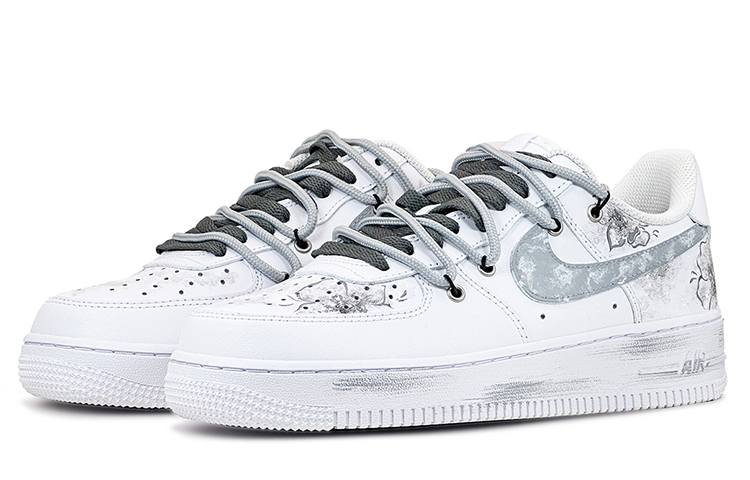 Lookbook Zapatillas Nike Air Force 1 Low 'Tinta China Camelia Gris-Blanco' CW2288-111(Team73-水墨山茶花)