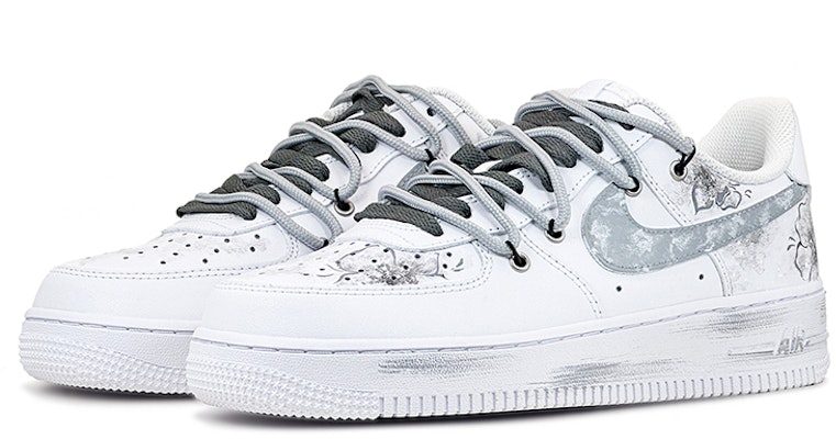 Zapatillas Nike Air Force 1 Low 'Tinta China Camelia Gris-Blanco' CW2288-111(Team73-水墨山茶花) Lookbook Zapatillas Nike Air Force 1 Low 'Tinta China Camelia Gris-Blanco' CW2288-111(Team73-水墨山茶花)