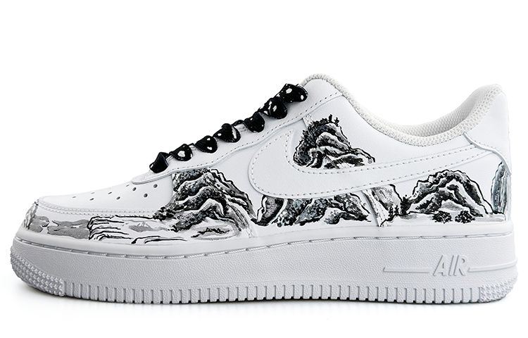 [Custom Shoes] Nike Air Force 1 Low 'Chinese Ink Landscape - Black White'