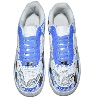 【定制球鞋】Nike Air Force 1 Low 07 Low 國風美倫 一重山水 塗鴉手繪 休閒 低幫 板鞋 男款 純白 Shop 【定制球鞋】Nike Air Force 1 Low 07 Low 國風美倫 一重山水 塗鴉手繪 休閒 低幫 板鞋 男款 純白