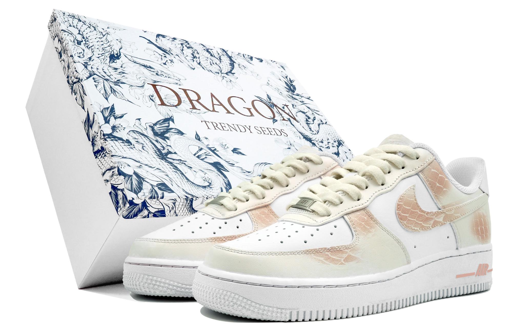 [Custom Shoes] Nike Air Force 1 Low 'Chinese Style White-Pink'