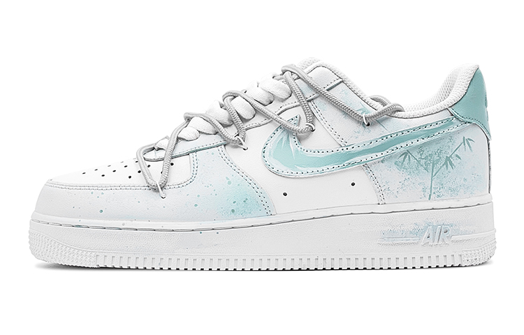 [Custom Shoes] Nike Air Force 1 Low 'Chinese Style Ink Splash Green White'