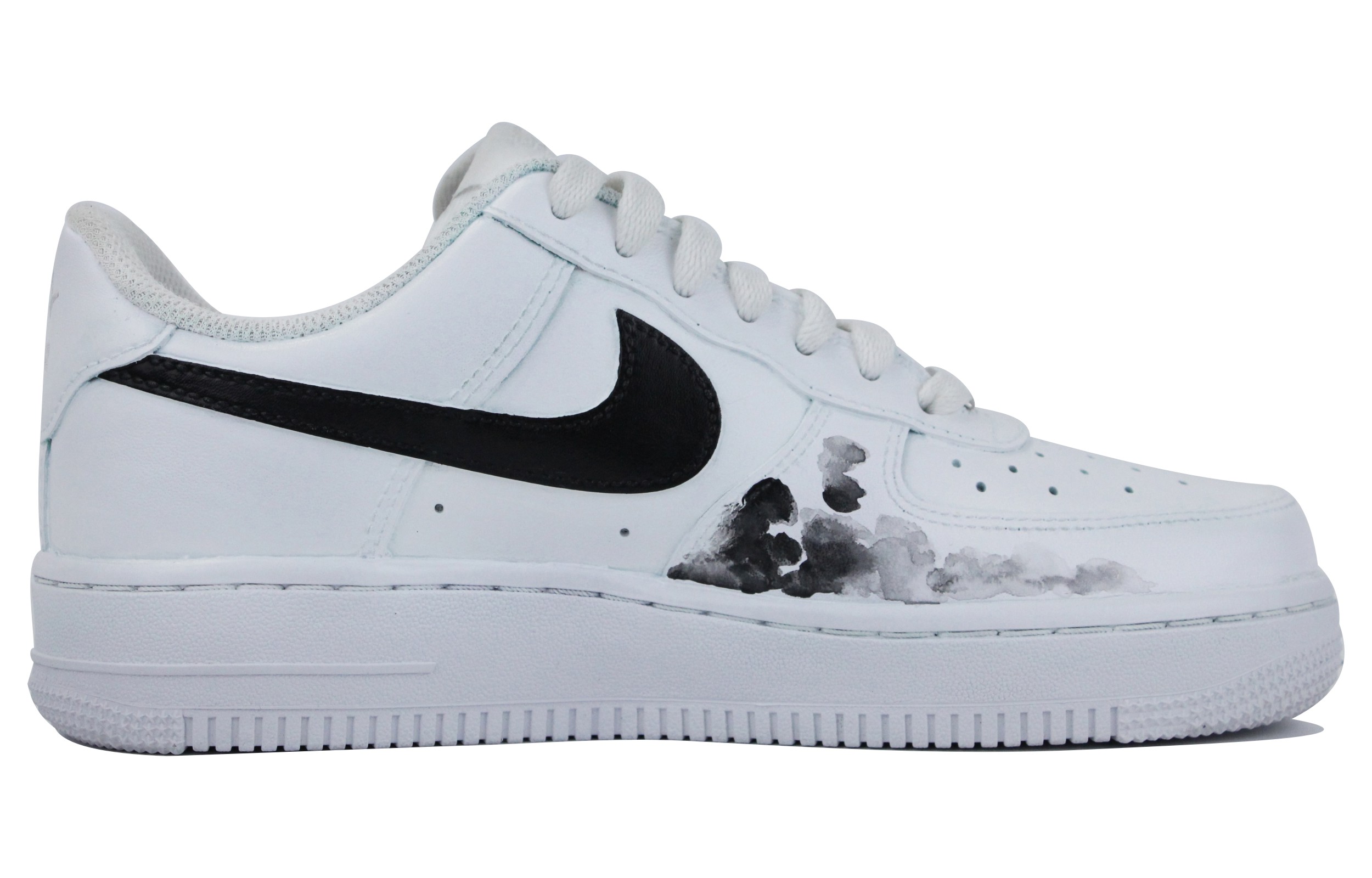 Order [Sepatu Kustom] Nike Air Force 1 Low 'Gaya Cina Phoenix Hitam Putih' CW2288-111(Team39-AMY59凤求凰)