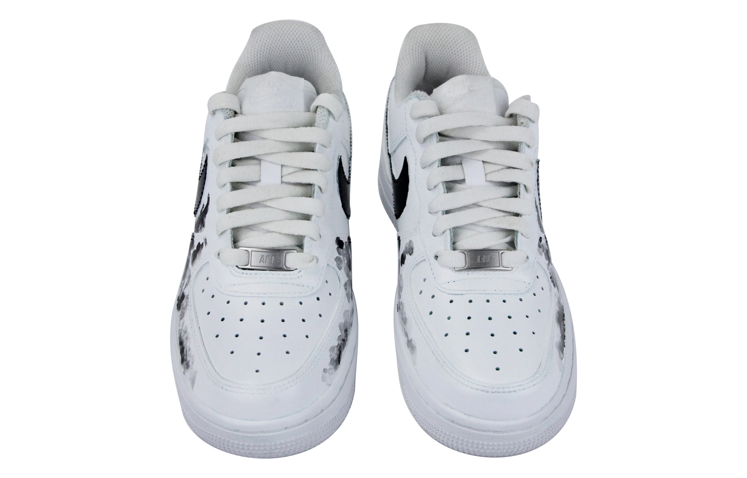 Shop [Sepatu Kustom] Nike Air Force 1 Low 'Gaya Cina Phoenix Hitam Putih' CW2288-111(Team39-AMY59凤求凰)