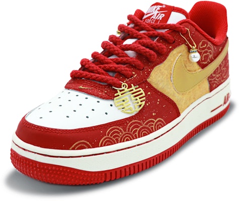 【定制球鞋】 Nike Air Force 1 Low 新婚 中式婚鞋 秀禾 浪漫 耐磨 舒適 平衡防滑 低幫 板鞋 男女同款 紅白 Lookbook 【定制球鞋】 Nike Air Force 1 Low 新婚 中式婚鞋 秀禾 浪漫 耐磨 舒適 平衡防滑 低幫 板鞋 男女同款 紅白