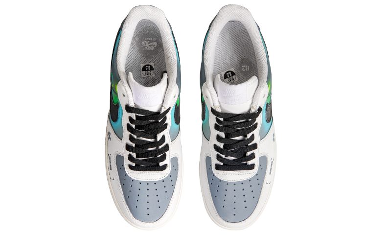 [Custom Shoes] Nike Air Force 1 Low 'Christmas Blue-Green Glow' 圖 4