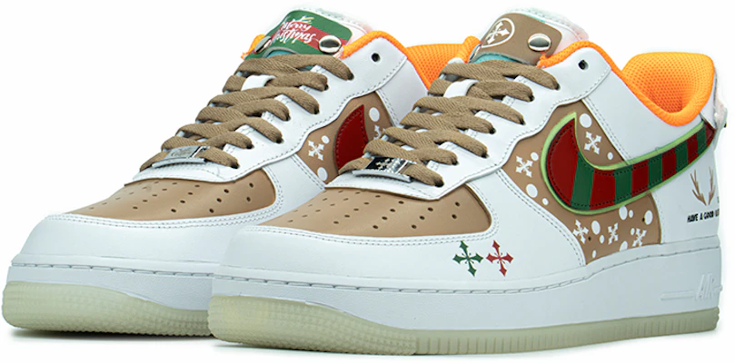 크리스마스 선물 에어포스 1 로우: 야광 뿔+눈송이 가죽 (80 characters) DO2333-101(TeamA-AF1圣诞图章红绿卡其) Lookbook 크리스마스 선물 에어포스 1 로우: 야광 뿔+눈송이 가죽 (80 characters) DO2333-101(TeamA-AF1圣诞图章红绿卡其)