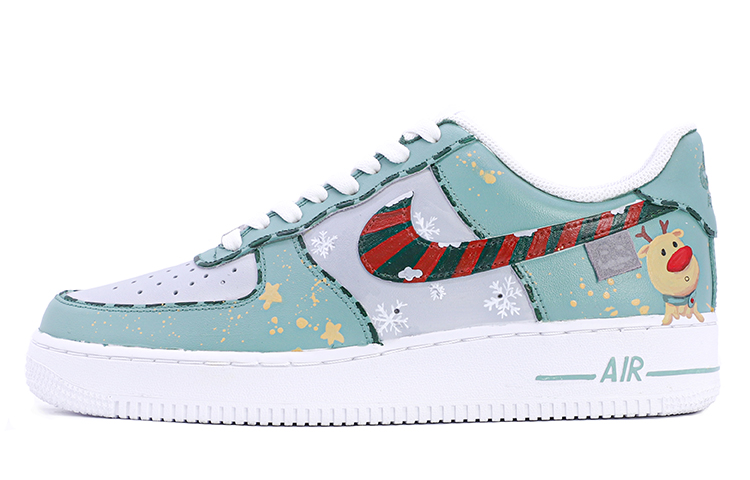 Buy Zapatillas Nike Air Force 1 Low 'Navidad Reno Copo de Nieve' CW2288-111(TeamM-男款圣诞麋鹿雪花)
