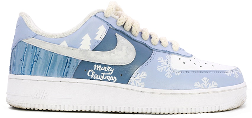 나이키 에어포스 1 로우 '크리스마스 산타 눈꽃 그라피티' 커스텀 CW2288-111(TeamM-男女同款圣诞老人雪花白蓝) Lookbook 나이키 에어포스 1 로우 '크리스마스 산타 눈꽃 그라피티' 커스텀 CW2288-111(TeamM-男女同款圣诞老人雪花白蓝)