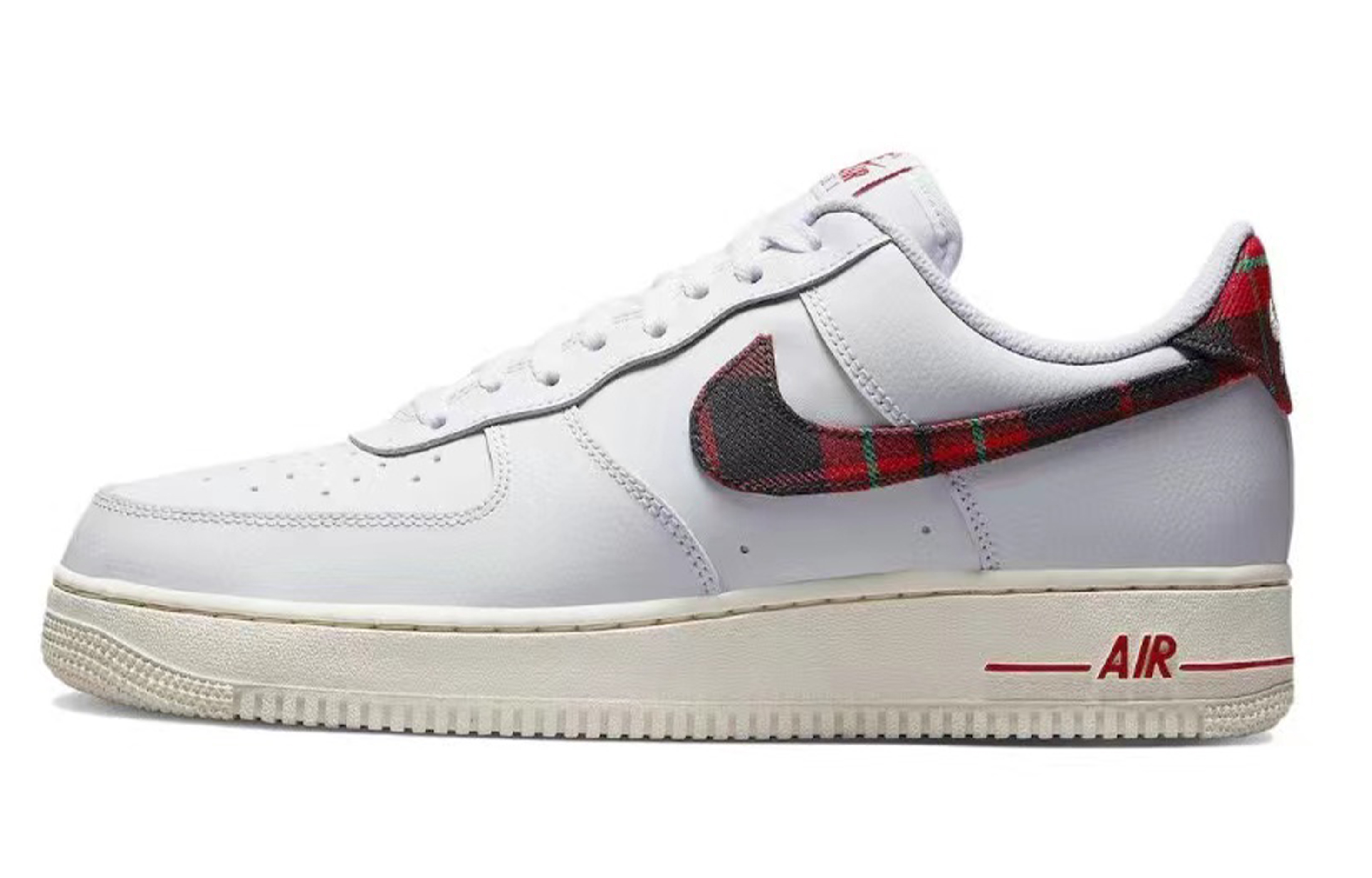 Sizing Kasut Custom Nike Air Force 1 Rendah 'Christmas Party Karamel Biru Merah' DV0789-100(Team28-男款圣诞派对)