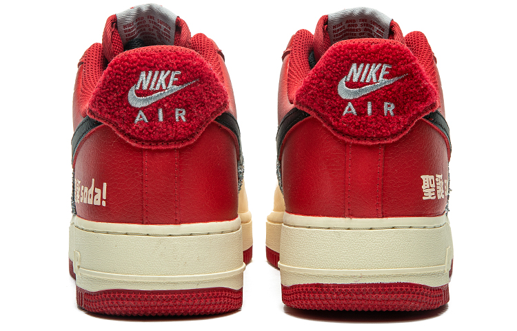 Shop [Kasut Custom] Nike Air Force 1 Low 'Merah Krismas Lusuh' DO5220-161(TeamB-男款米白红圣诞M-BOX)