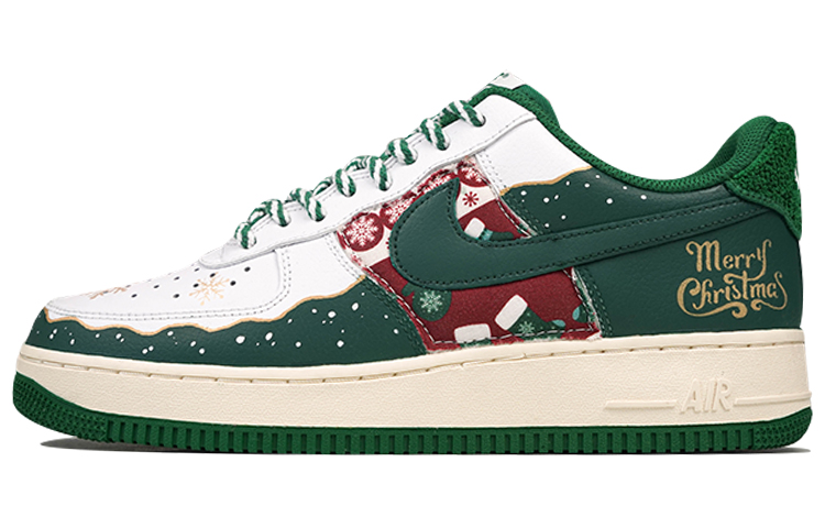 Buy 【訂製球鞋】Nike Air Force 1 Low '07 LV8 聖誕節 冬日 雪花 低幫 板鞋 男款 綠