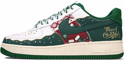 【訂製球鞋】Nike Air Force 1 Low '07 LV8 聖誕節 冬日 雪花 低幫 板鞋 男款 綠 Buy 【訂製球鞋】Nike Air Force 1 Low '07 LV8 聖誕節 冬日 雪花 低幫 板鞋 男款 綠