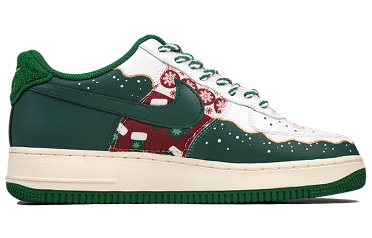 Order 【訂製球鞋】Nike Air Force 1 Low '07 LV8 聖誕節 冬日 雪花 低幫 板鞋 男款 綠