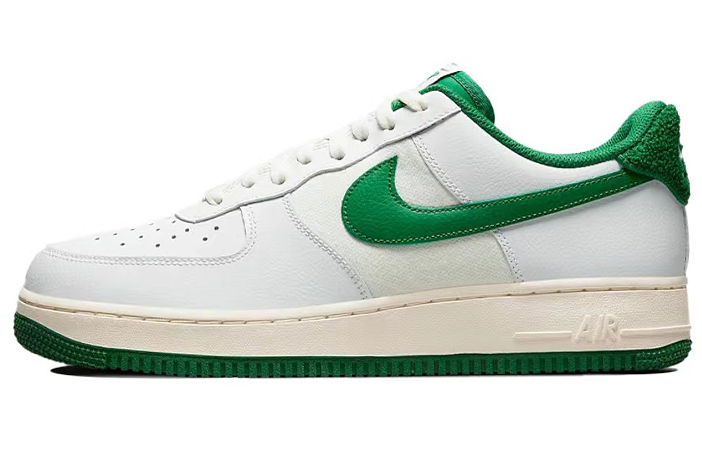 Sizing [Nike Air Force 1 Pria] Edisi Natal Putih-Hijau-Perak 'Christmas Snowflake' DO5220-131(TeamTen-男款圣诞涂鸦绿)