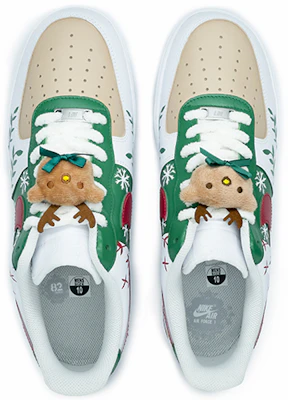 【定制球鞋】 Nike Air Force 1 Low 聖誕節 滿天星 雪花 低幫 板鞋 男女同款 紅綠芝麻卡其 Shop 【定制球鞋】 Nike Air Force 1 Low 聖誕節 滿天星 雪花 低幫 板鞋 男女同款 紅綠芝麻卡其