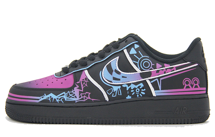 Order [Custom Kasut] Nike Air Force 1 Low 'City Neon Merah Jambu Biru' CW2288-001（TEAM100-粉蓝霓虹SBOX）