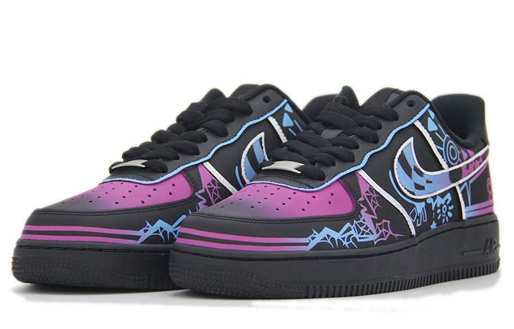 Shop [Custom Kasut] Nike Air Force 1 Low 'City Neon Merah Jambu Biru' CW2288-001（TEAM100-粉蓝霓虹SBOX）
