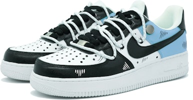 カスタムAF1 ロー "クラシック黒青衝突" (Kasutamu AF1 Rō "Kurashikku Kuro Ao Shōtotsu") CW2288-111(Team16-男款二次元解构白黑蓝) Lookbook カスタムAF1 ロー "クラシック黒青衝突" (Kasutamu AF1 Rō "Kurashikku Kuro Ao Shōtotsu") CW2288-111(Team16-男款二次元解构白黑蓝)