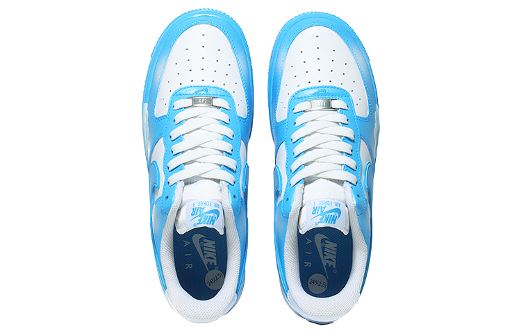 Shop [Sepatu Custom] Nike Air Force 1 Low 'Langit Biru Jernih' DV0788-101(Team10--晴空万里)