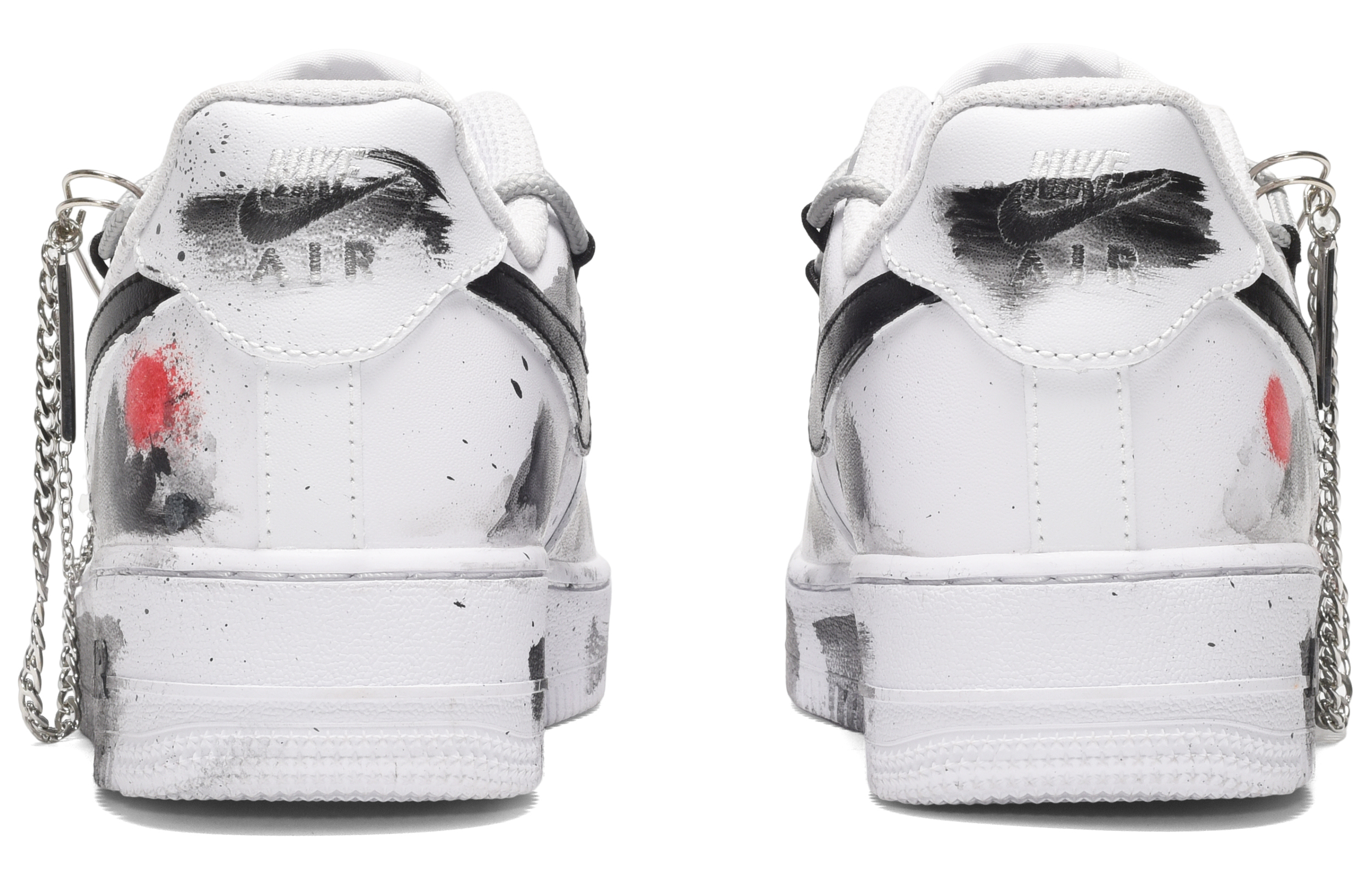 Purchase 【客製球鞋】Nike Air Force 1 CUS ID CNY新華風 湖山萬里 水墨塗鴉 低筒 板鞋 男款 白灰