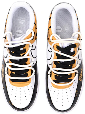 【定制球鞋】Nike Air Force 1 Low 空军一号 CNY-虎年限定主題定制 虎紋 新年 解構鞋帶 限量500雙特殊鞋盒款 板鞋 男款 黑橙 Shop 【定制球鞋】Nike Air Force 1 Low 空军一号 CNY-虎年限定主題定制 虎紋 新年 解構鞋帶 限量500雙特殊鞋盒款 板鞋 男款 黑橙