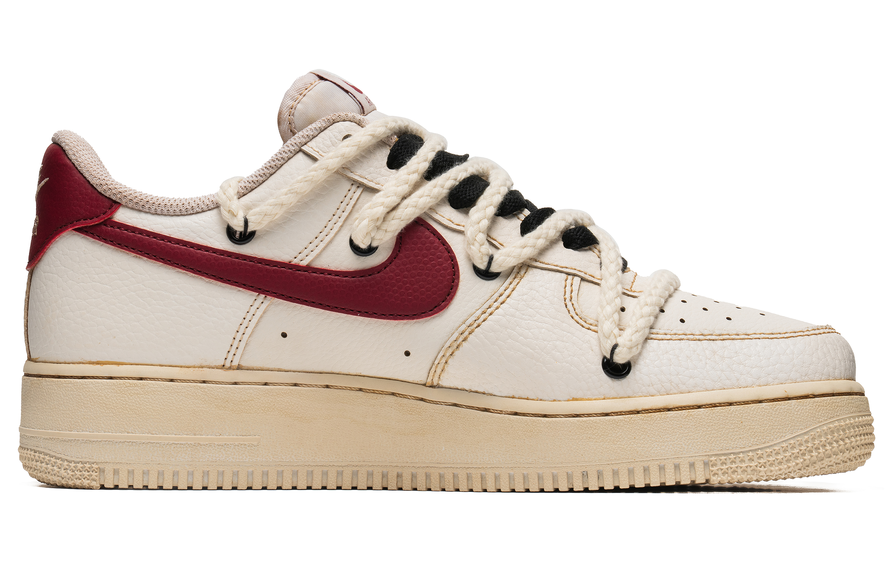 Order Zapatillas Nike Air Force 1 Low 'Coffee Dye Deconstructed Rojo Café' CZ0326-100(Team67-男款咖啡染红棕)