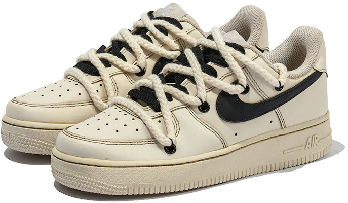 【訂製球鞋】Nike Air Force 1 Low 07 空軍一號 送禮 野鶴製造 咖啡染 解構雙鞋帶 低幫 板鞋 男款 白棕 Lookbook 【訂製球鞋】Nike Air Force 1 Low 07 空軍一號 送禮 野鶴製造 咖啡染 解構雙鞋帶 低幫 板鞋 男款 白棕