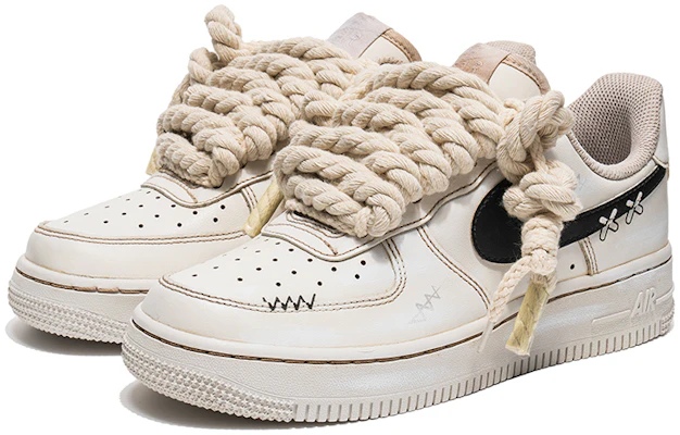 【定製球鞋】 Nike Air Force 1 Low 空軍一號 咖啡染 塗鴉藝術 麻繩鞋帶 低筒 板鞋 男款 咖啡色 Shop 【定製球鞋】 Nike Air Force 1 Low 空軍一號 咖啡染 塗鴉藝術 麻繩鞋帶 低筒 板鞋 男款 咖啡色
