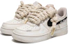Shop 【定製球鞋】 Nike Air Force 1 Low 空軍一號 咖啡染 塗鴉藝術 麻繩鞋帶 低筒 板鞋 男款 咖啡色