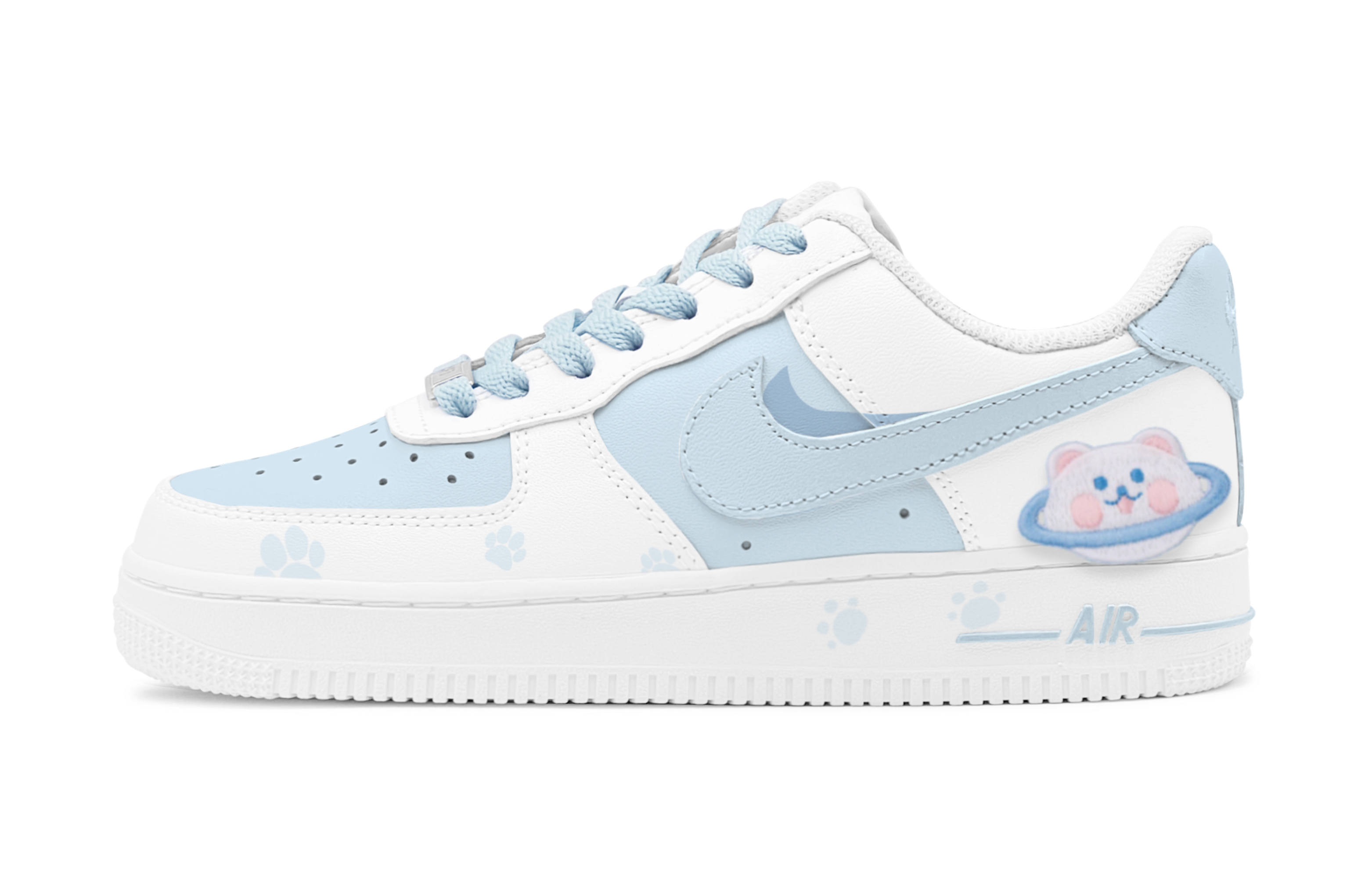 Buy [Zapatillas Personalizadas] Nike Air Force 1 Low 'Azul College Blanco' CW2288-111(TeamS-萌趣小熊男S-BOX)