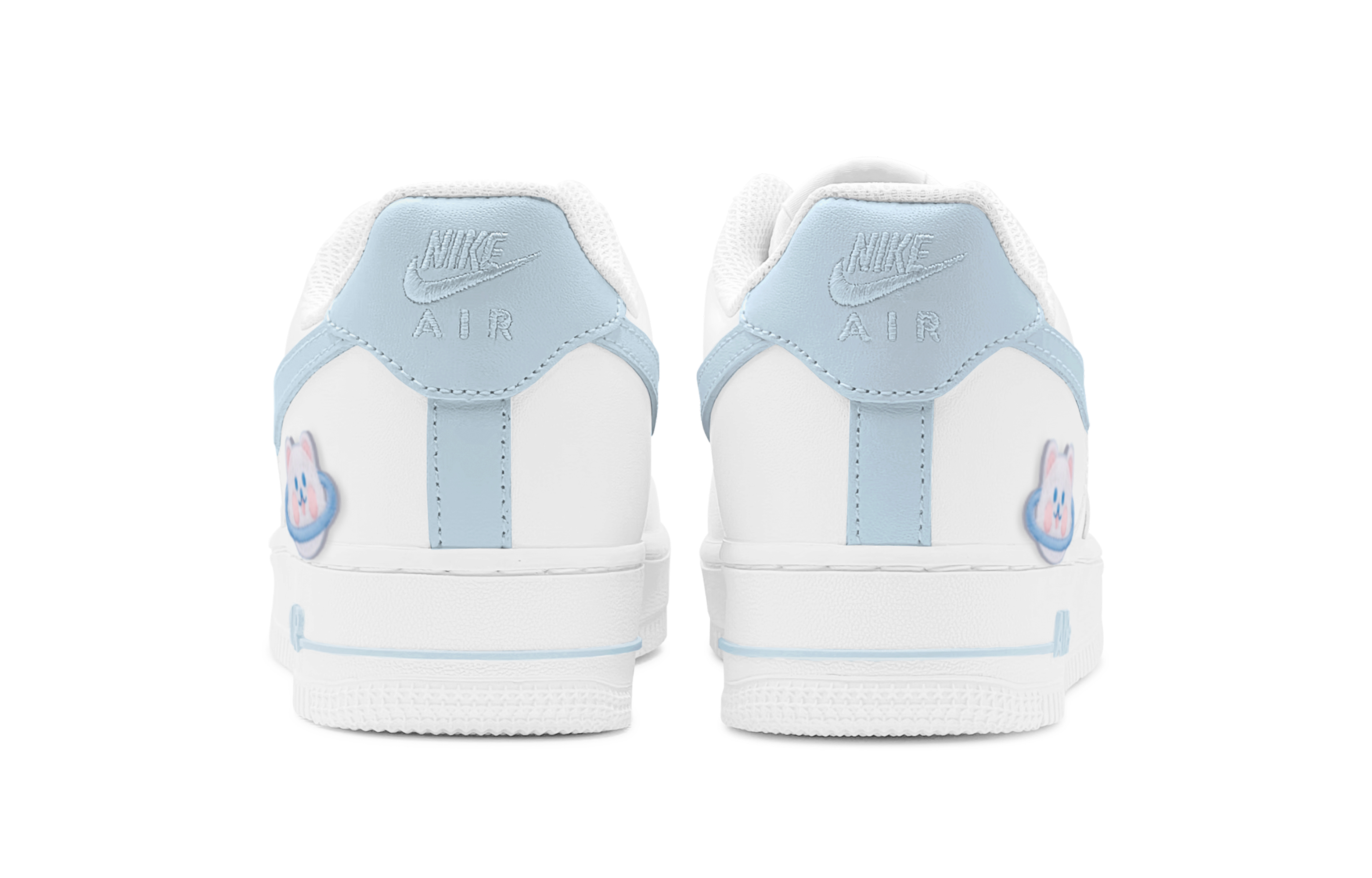 Shop [Zapatillas Personalizadas] Nike Air Force 1 Low 'Azul College Blanco' CW2288-111(TeamS-萌趣小熊男S-BOX)