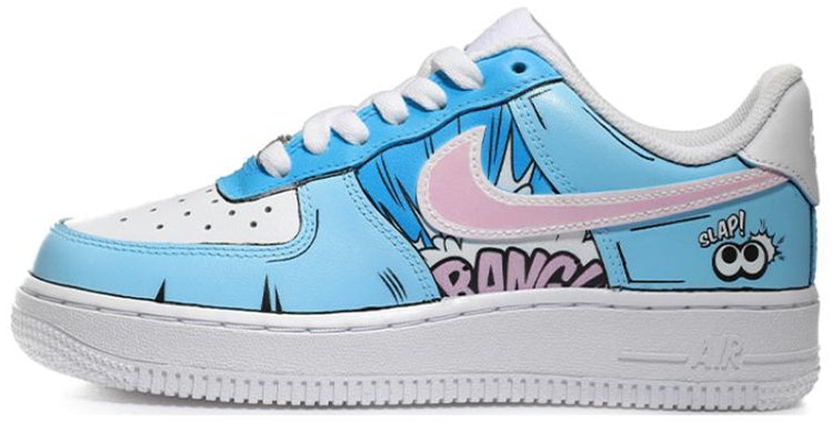 custom-shoes-nike-air-force-1-low-comic-blue-sketch