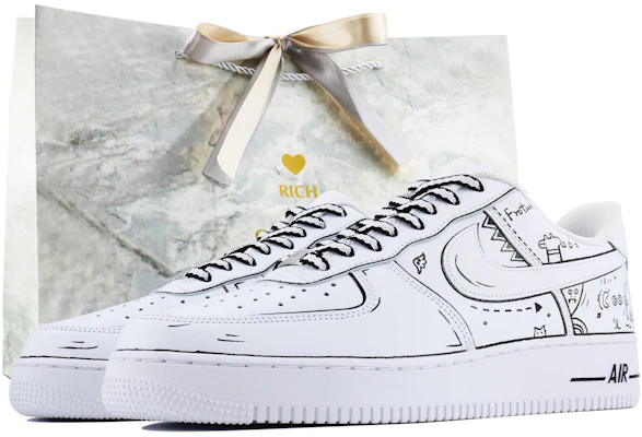 【定制鞋款】耐克空军1号低帮‘漫画涂鸦黑白’ CW2288-111(Team168-漫画涂鸦S-BOX) Buy 【定制鞋款】耐克空军1号低帮‘漫画涂鸦黑白’ CW2288-111(Team168-漫画涂鸦S-BOX)