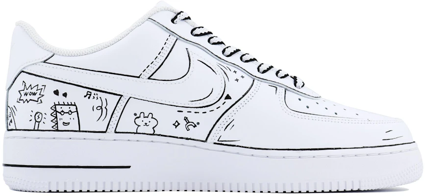 【定制鞋款】耐克空军1号低帮‘漫画涂鸦黑白’ CW2288-111(Team168-漫画涂鸦S-BOX) Lookbook 【定制鞋款】耐克空军1号低帮‘漫画涂鸦黑白’ CW2288-111(Team168-漫画涂鸦S-BOX)