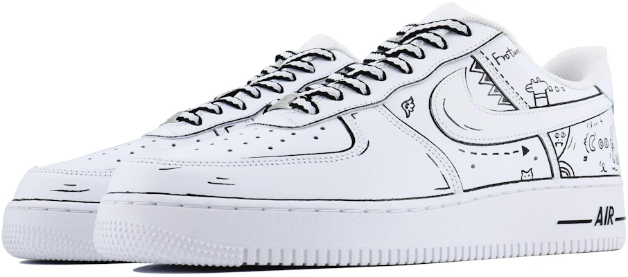 【定制鞋款】耐克空军1号低帮‘漫画涂鸦黑白’ CW2288-111(Team168-漫画涂鸦S-BOX) Shop 【定制鞋款】耐克空军1号低帮‘漫画涂鸦黑白’ CW2288-111(Team168-漫画涂鸦S-BOX)
