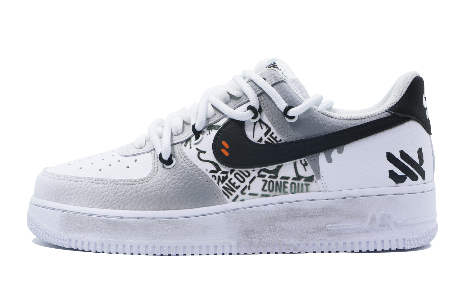 [Custom Shoes] Nike Air Force 1 Low 'Confession Peninsula Black and White'