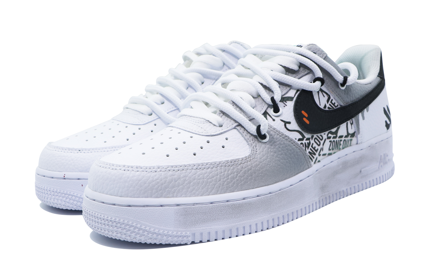 [Custom Shoes] Nike Air Force 1 Low 'Confession Peninsula Black and White' 圖 3
