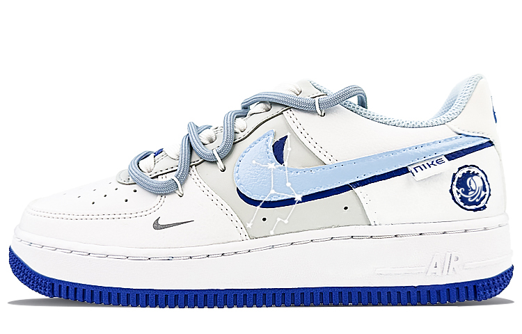 Buy 나이키 에어포스 1 로우 '별자리 블루' (커스텀) FB1844-111(Team40-GS处女座海蓝)