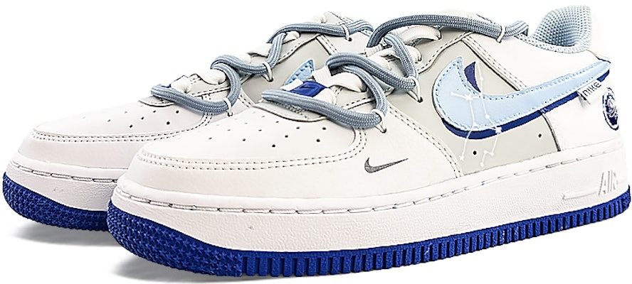 나이키 에어포스 1 로우 '별자리 블루' (커스텀) FB1844-111(Team40-GS处女座海蓝) Lookbook 나이키 에어포스 1 로우 '별자리 블루' (커스텀) FB1844-111(Team40-GS处女座海蓝)