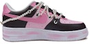 Order 【定製球鞋】Nike Air Force 1 Low 空軍一號 酷黑甜心 雙鞋帶 手繪塗鴉 低筒 板鞋 男款 黑粉