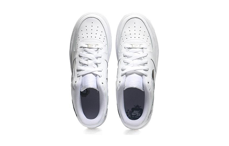 Shop [定制鞋款] 耐克 Air Force 1 低帮 '牛皮钩' DH2920-111(Team10-女款奶牛钩子QD)